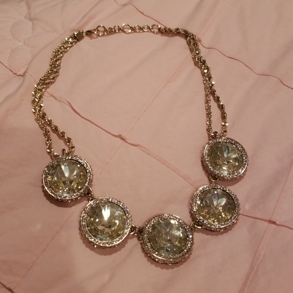 Gold statement necklace